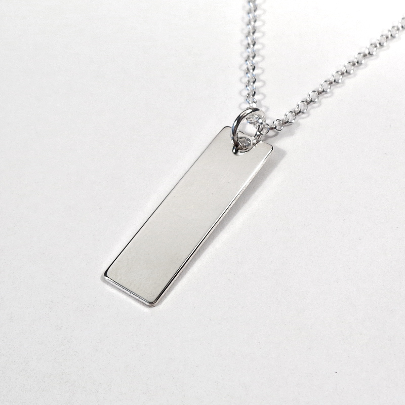 Dogtag, Halskjede med gravering - Sølv - 2
