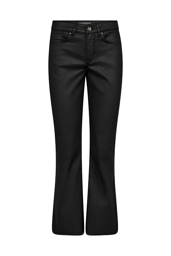 Mos Mosh - MMAshley Coated Pant Black - 3