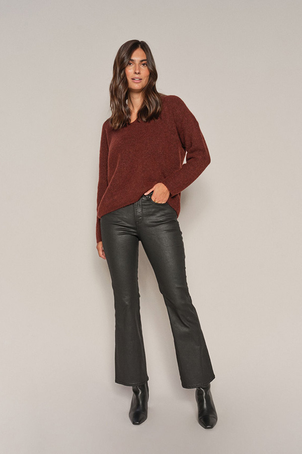 Mos Mosh - MMAshley Coated Pant Black