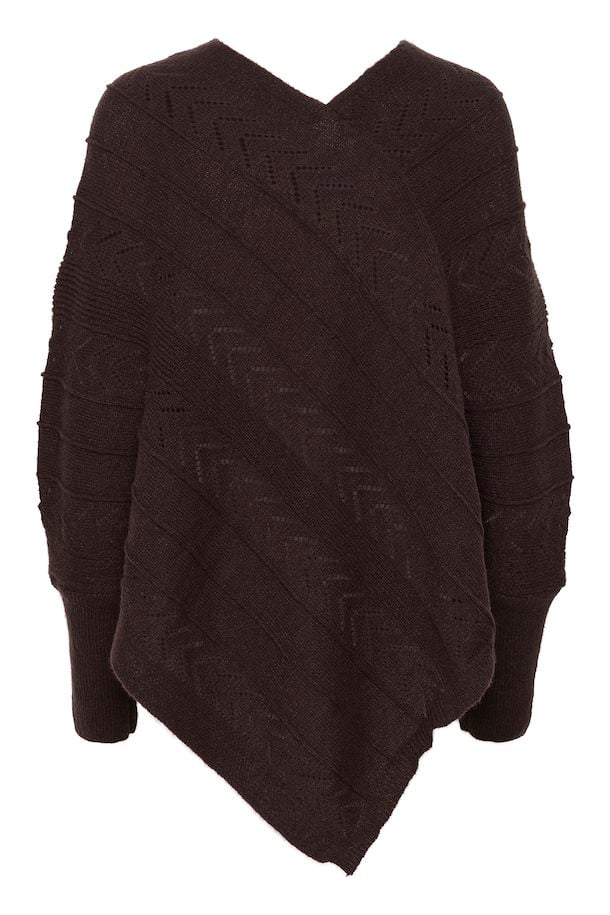 CRHOLIDAY PONCHO - CHOCOLATE PLUM - 4