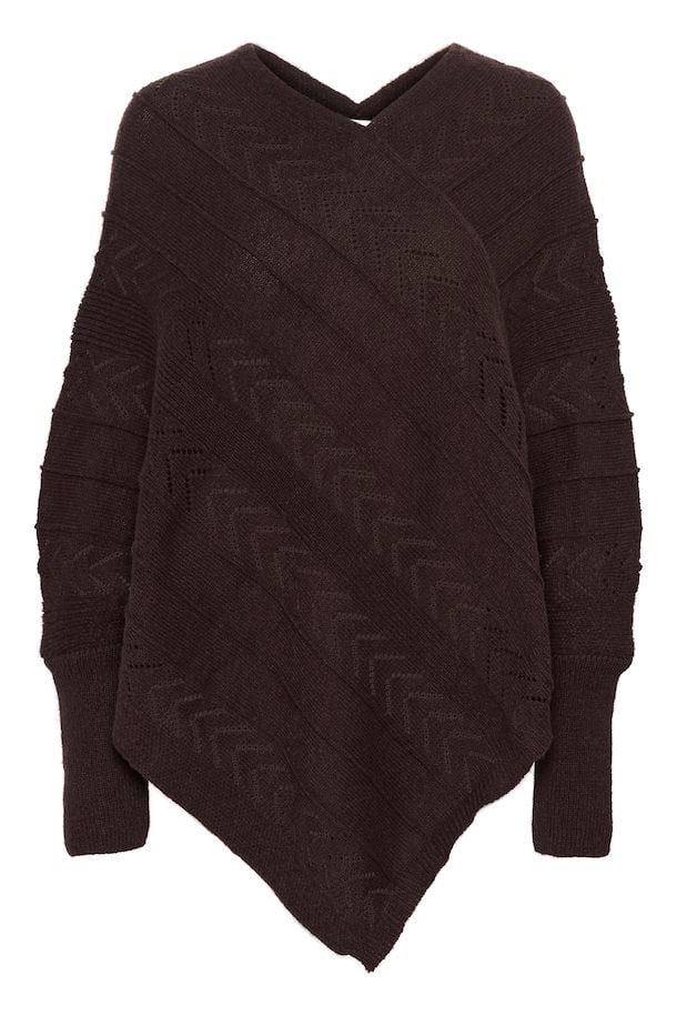 CRHOLIDAY PONCHO - CHOCOLATE PLUM - 3