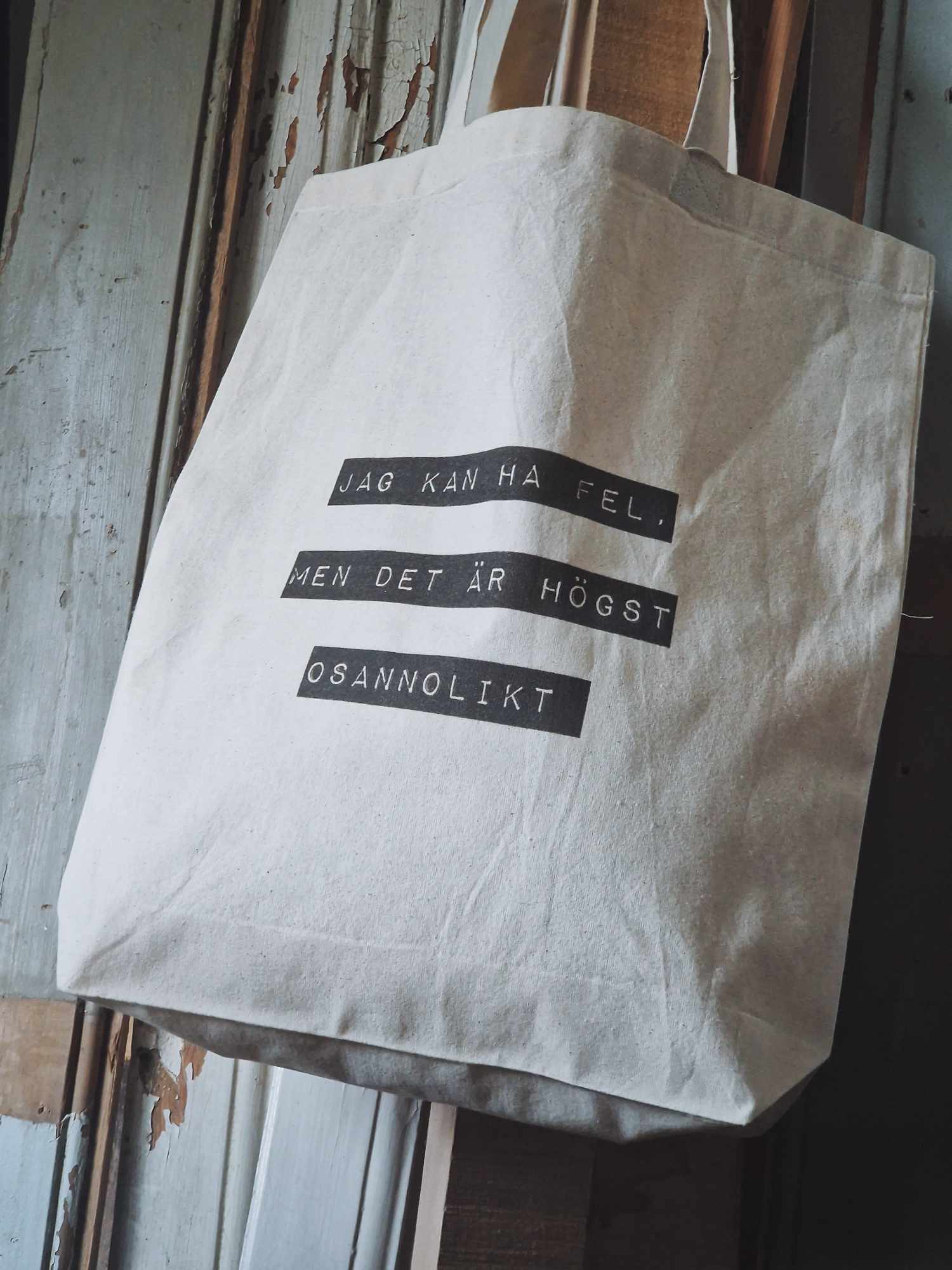 Cloth bag - I could be wrong, but it's highly unlikely