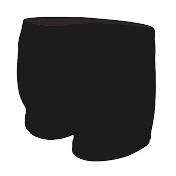 Badehose Klassische Boxer Schwarz