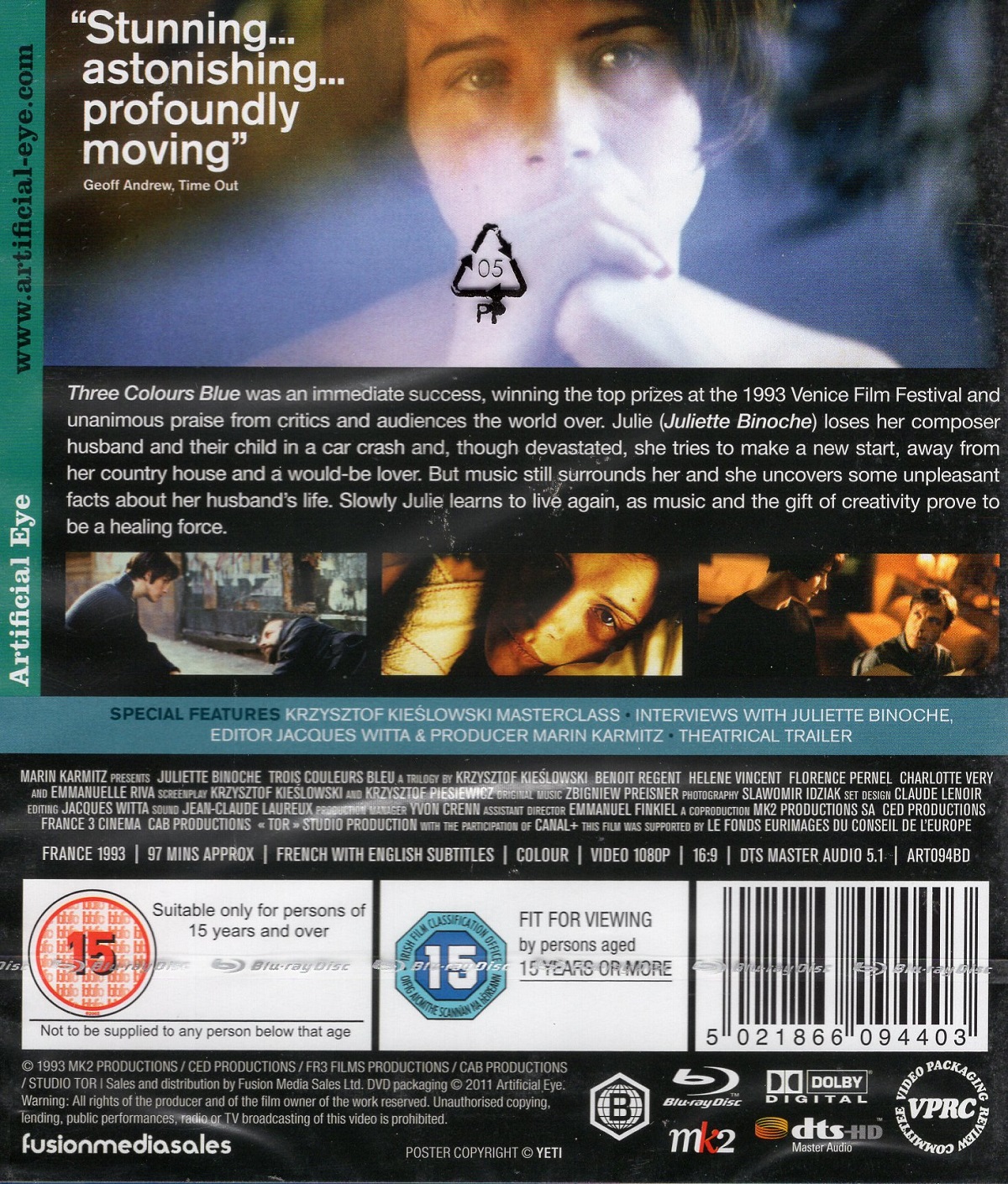 Three Colours: Blue (ej svensk text) (Blu-ray) - 2