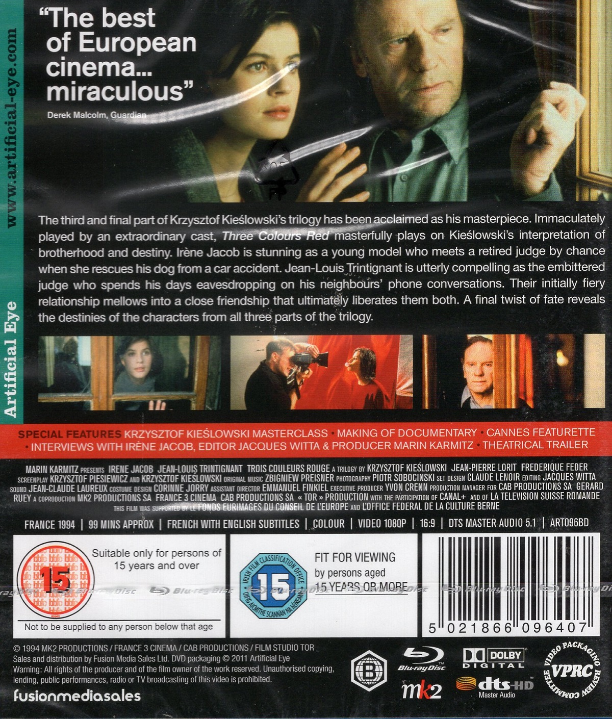 Three Colours: Red (ej svensk text) (Blu-ray) - 2
