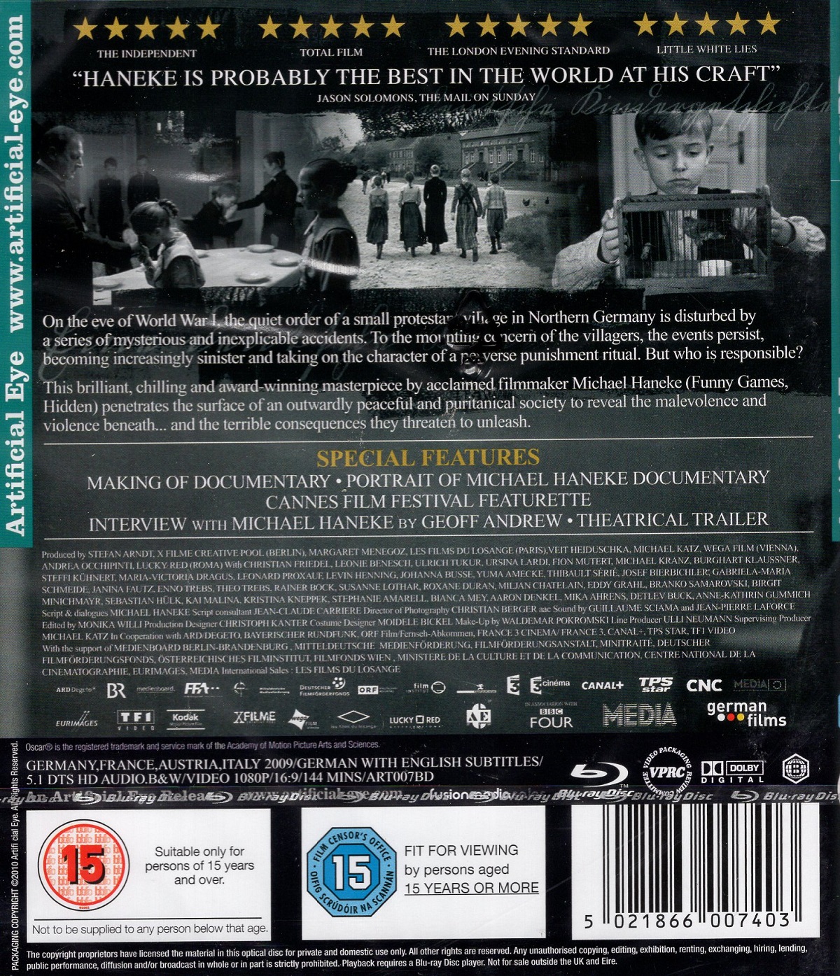 White Ribbon (ej svensk text) (Blu-ray) - 2