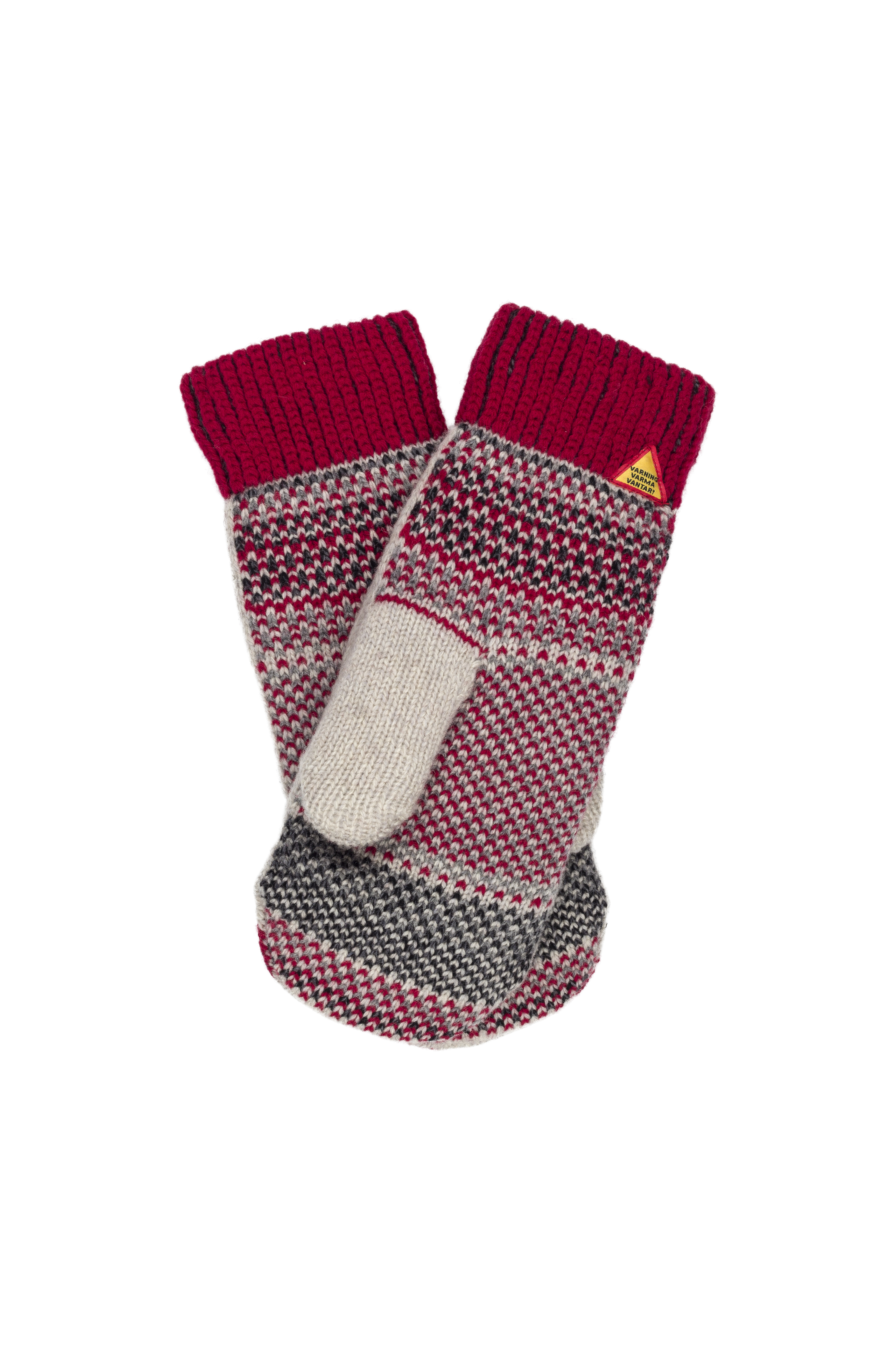 DALARNA Red Mittens, size 7-9 - 2