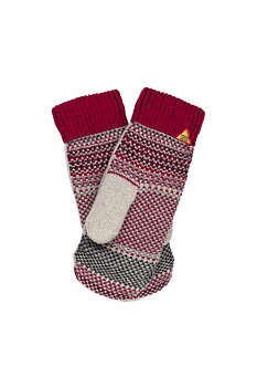 DALARNA Red Mittens, size 7-9