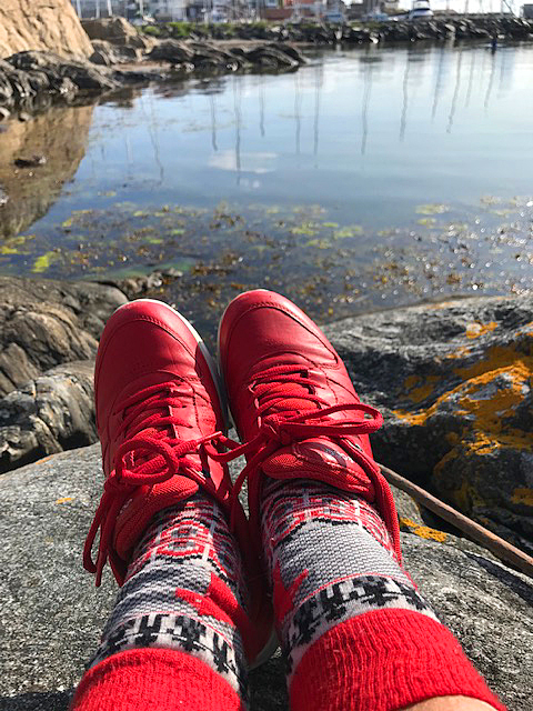 DALARNA Red Merino Wool Socks, size 38-41 - 5