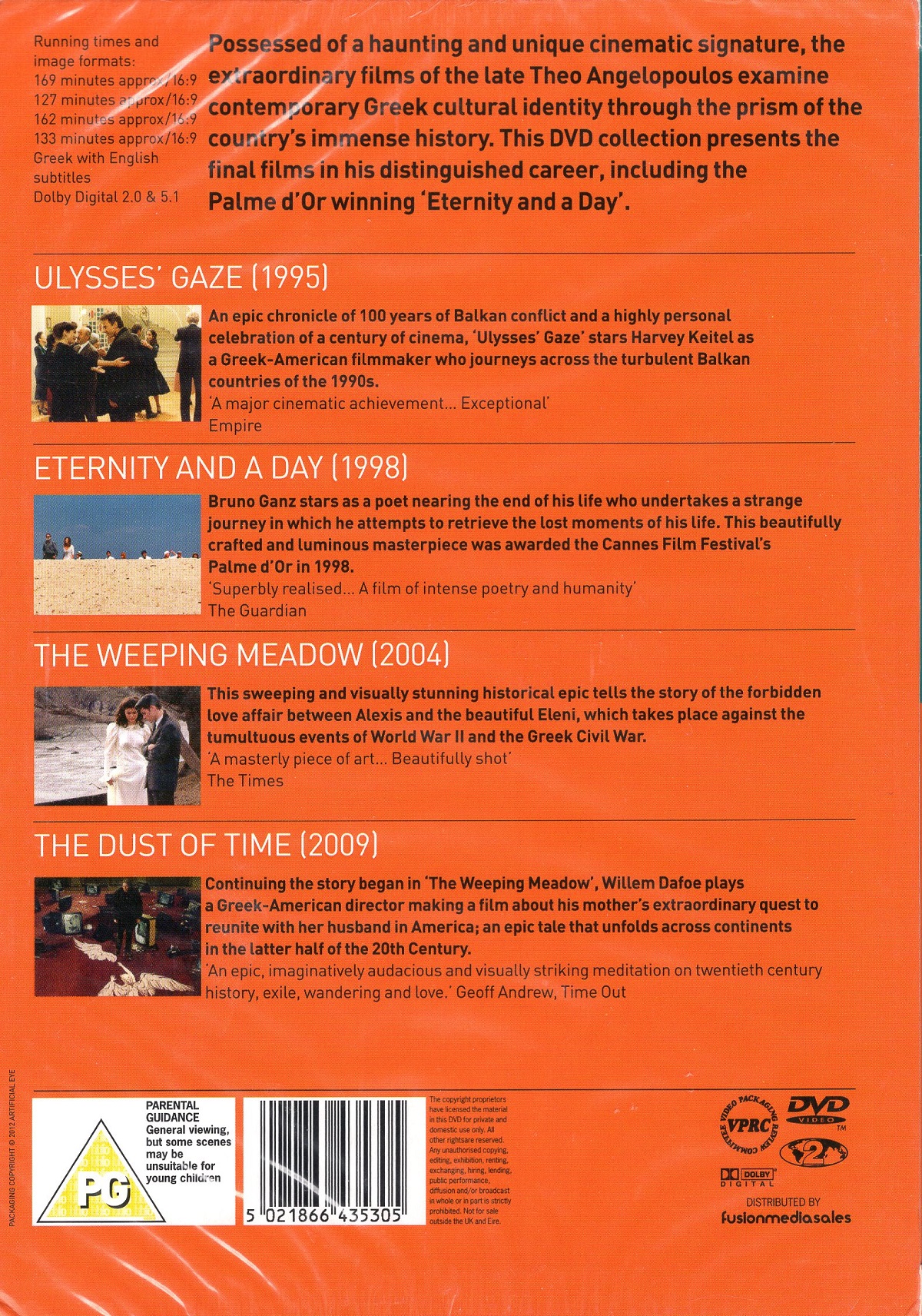 Theo Angelopoulos Collection - Volume 3 (4-disc) (ej svensk text) - 2