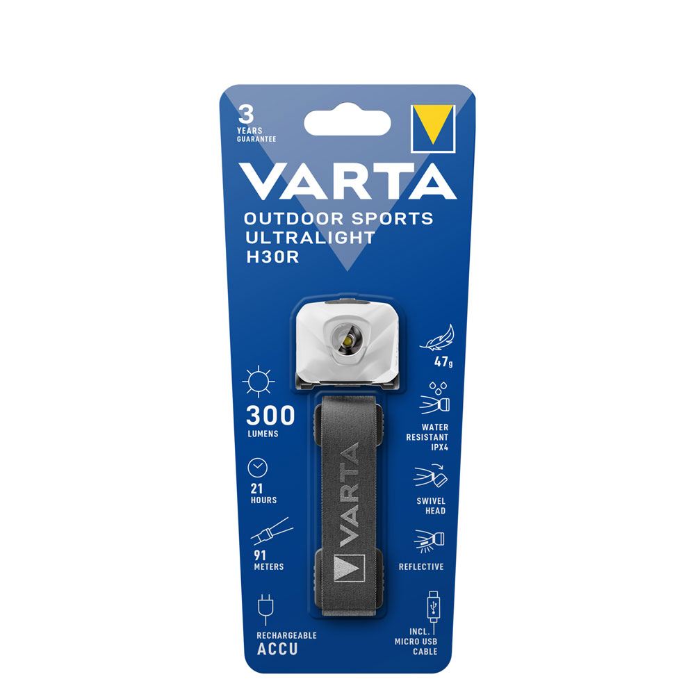 Pannlampa - VARTA Outdoor Sports Ultralight H30R - 2