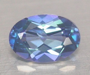 Very nice oval cut natural azotic blue topaz gemstone