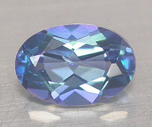 Very nice oval cut natural azotic blue topaz gemstone