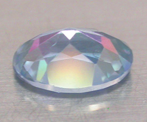 Very nice oval cut natural azotic blue topaz gemstone - 2