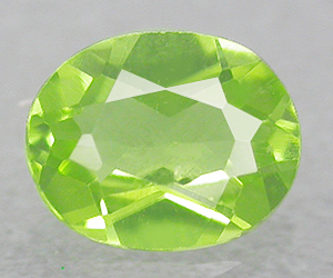 0.68 ct natural oval cut peridot gemstone - 3