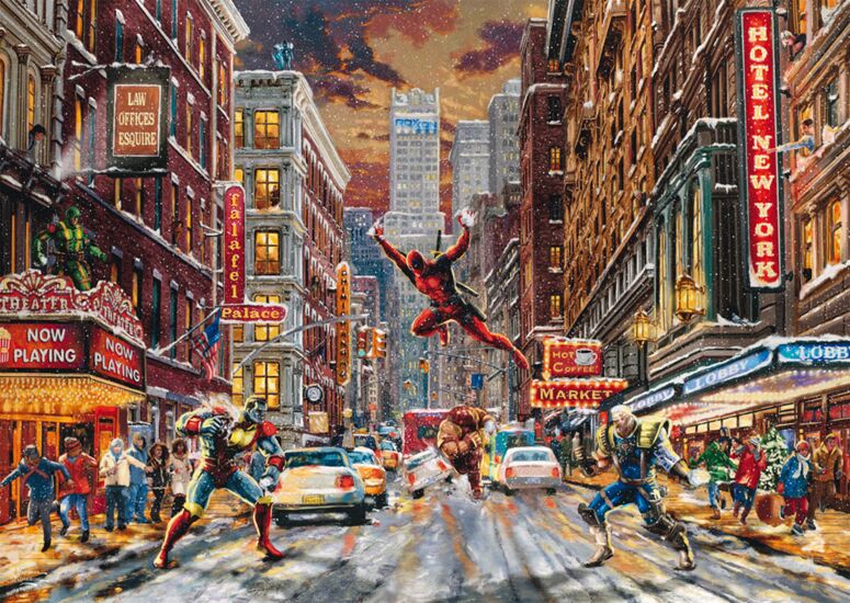 Marvel Deadpool- Snow Day, 1000 bitar Schmidt