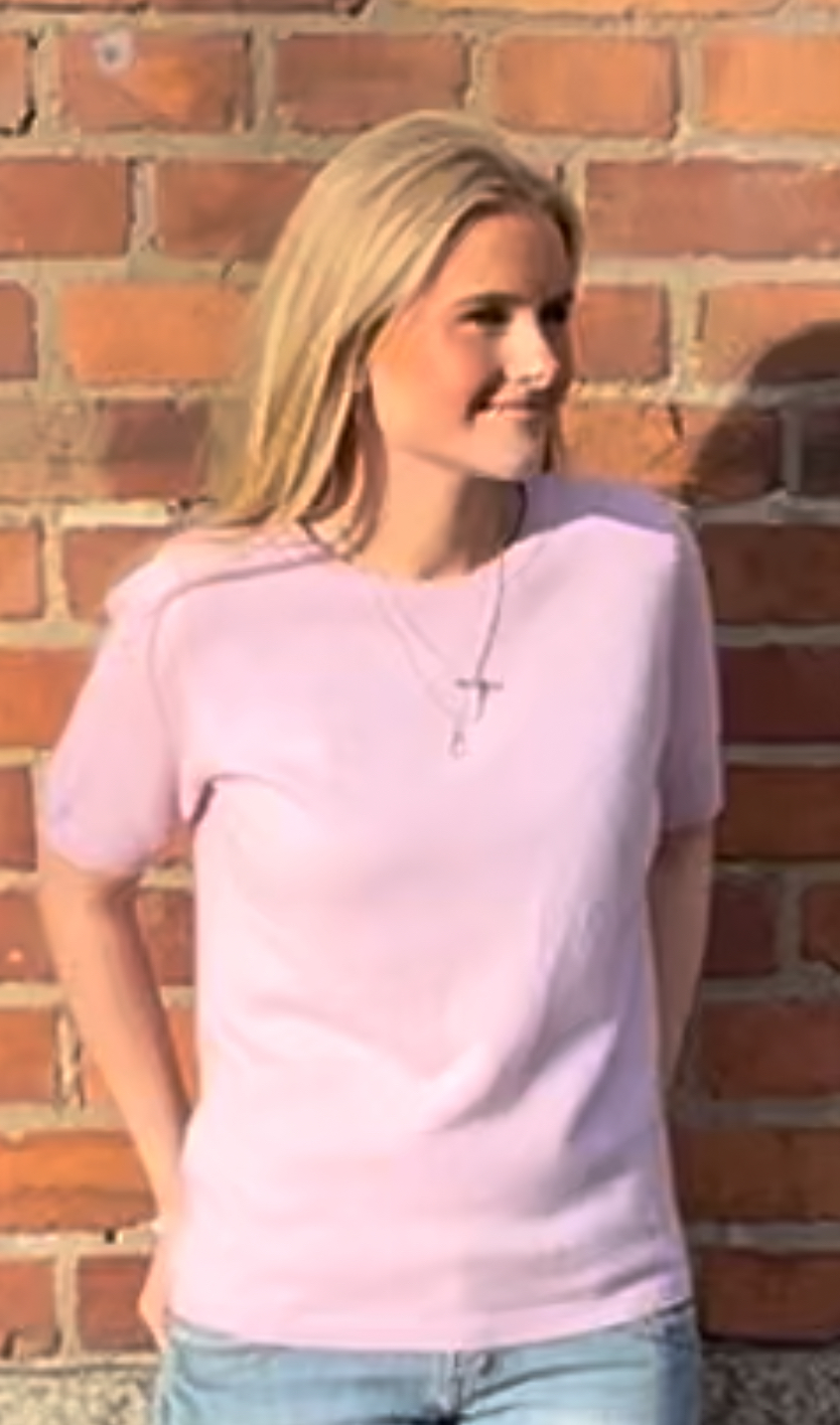 Bianca- Tröja kort ärm, rund hals