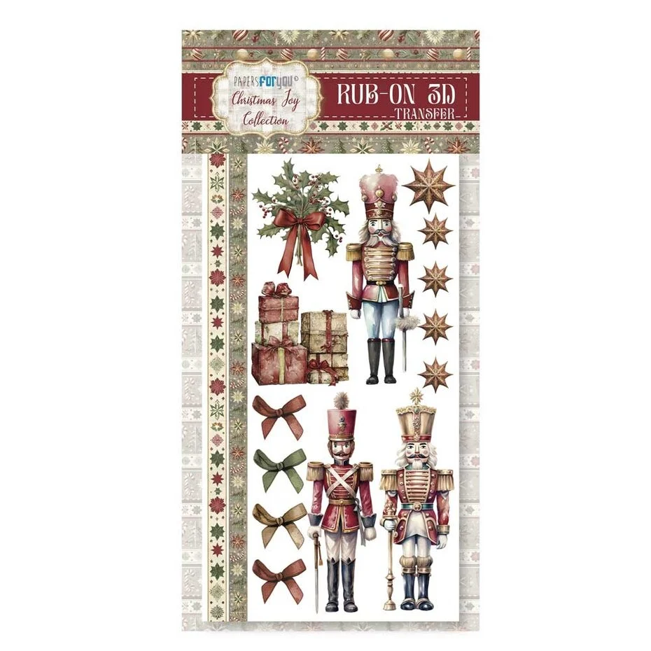 Christmas Joy Rub On 3D Transfers, Papers For You