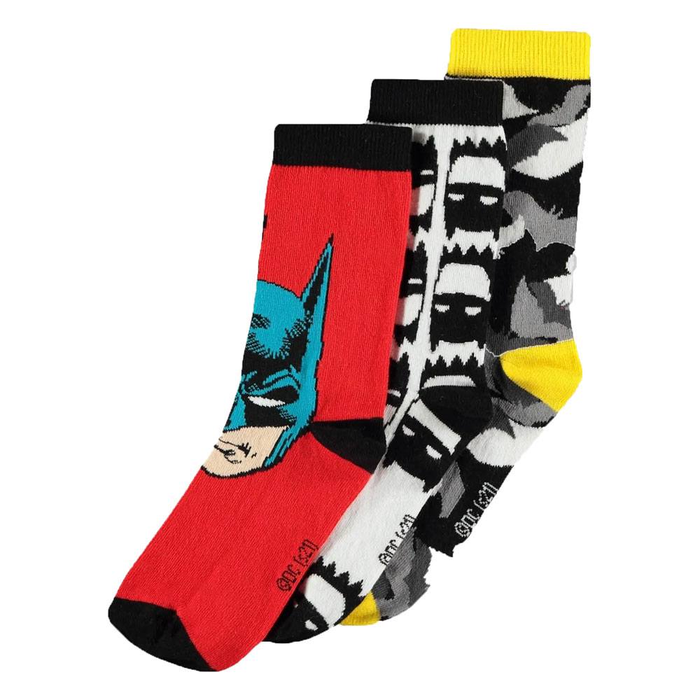 DC Comics Batman- Crew Socks 3-Pack(39-42)