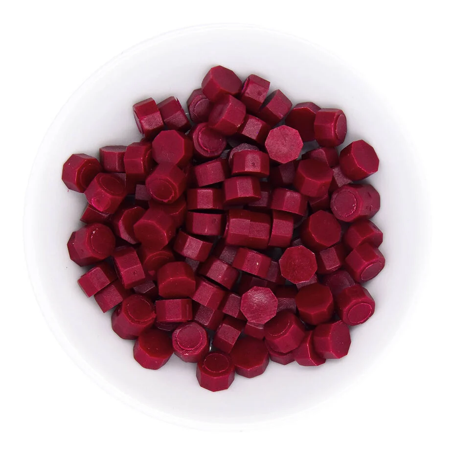 Vaxpärlor - Classic Crimson Röda 100st, Spellbinders - 2