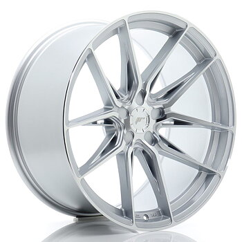 JR Wheels JR44 20x10,5 ET15-42 Oborrad Silver w/ Machined Face