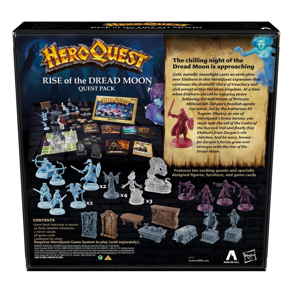 HeroQuest Board Game Expansion Rise of the Dread Moon Quest Pack - 4