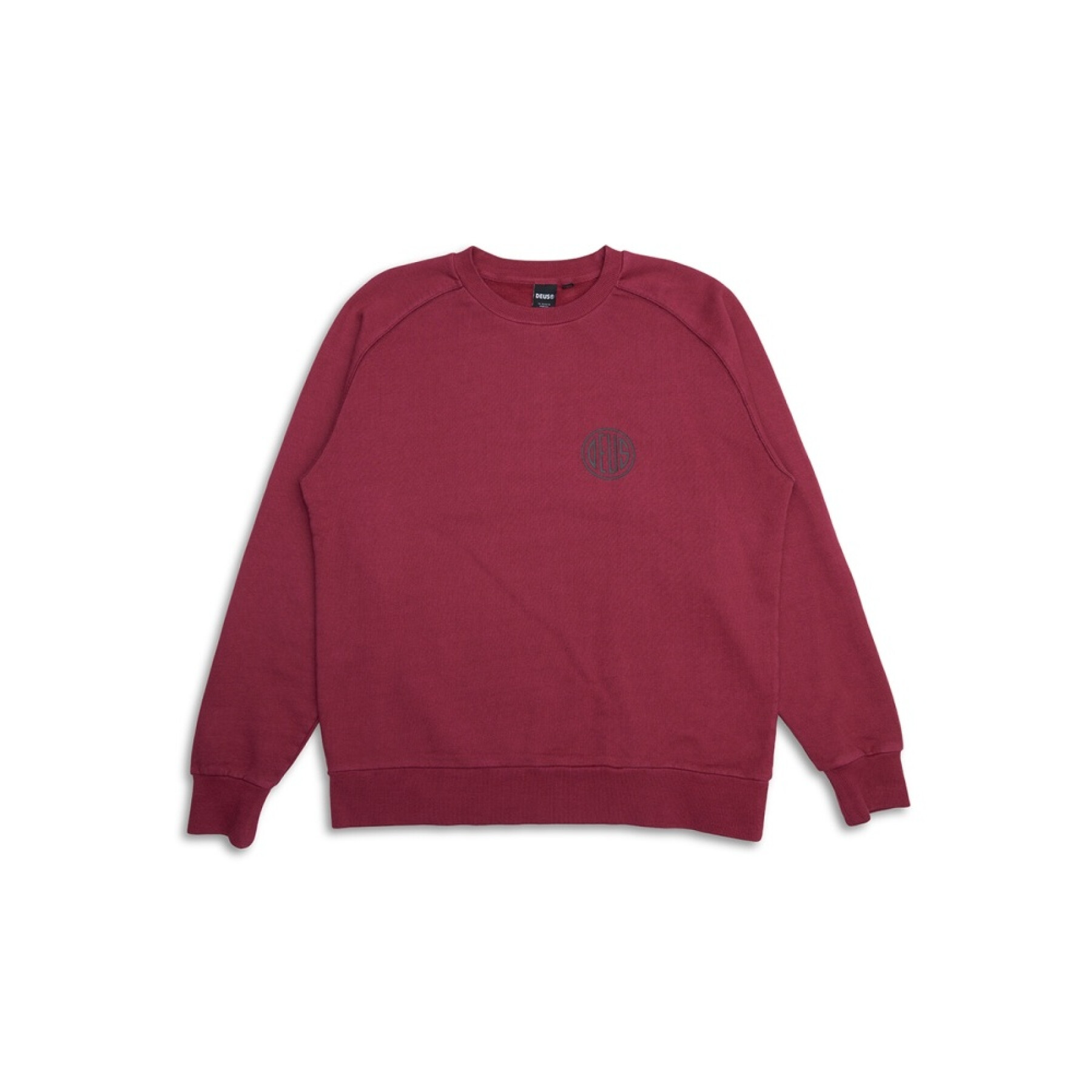 Deus sweatshirt Pill logo crew röd