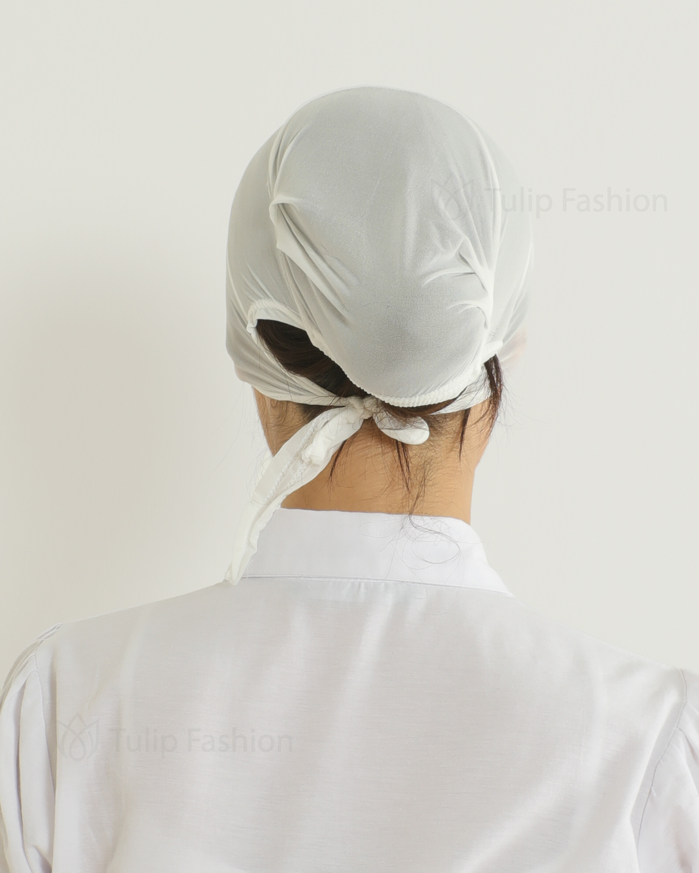 Underscarf - Mesh Breathable Tie-back - Off-White - 5