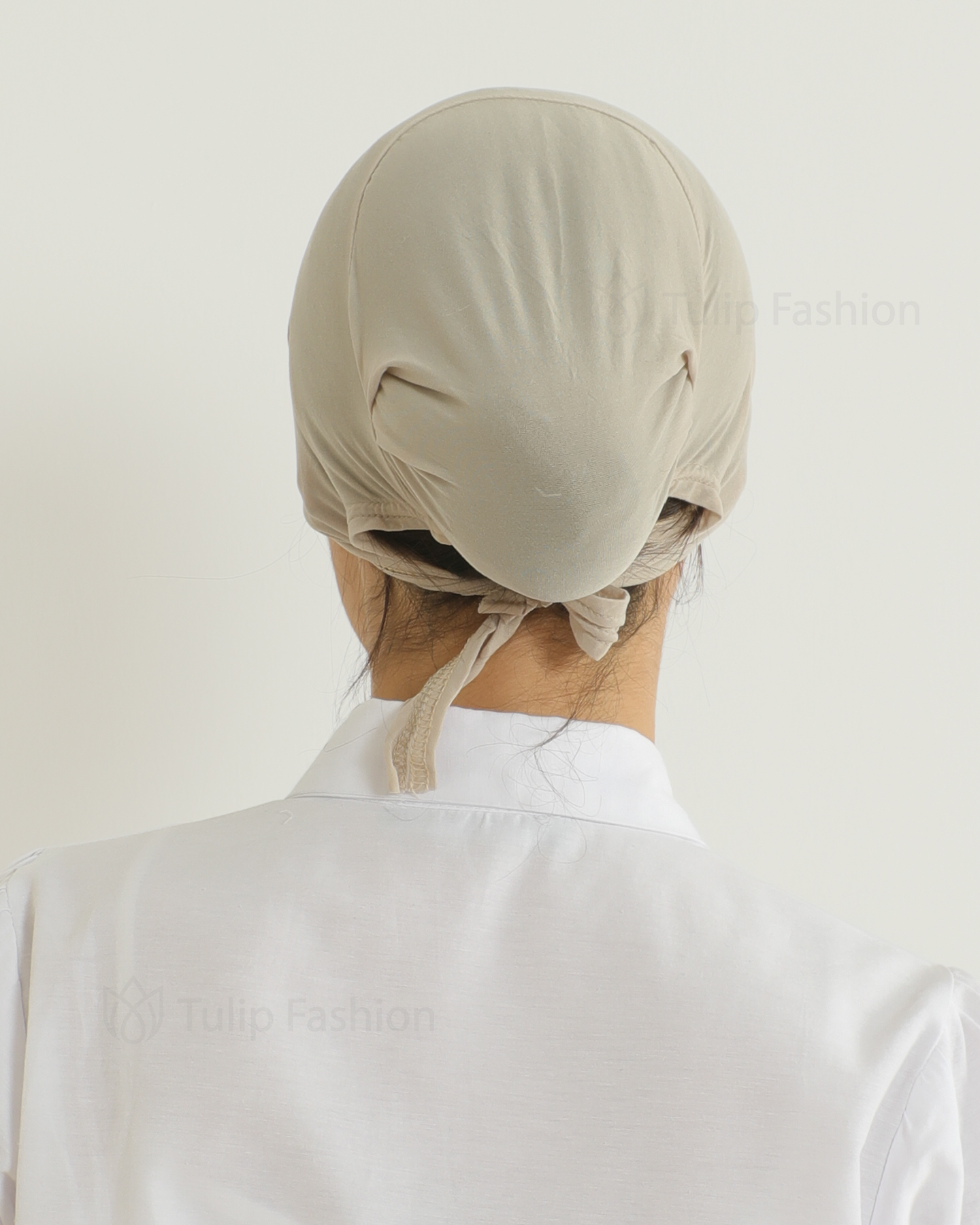 Underscarf - Mesh Breathable Tie-back - Beige - 4