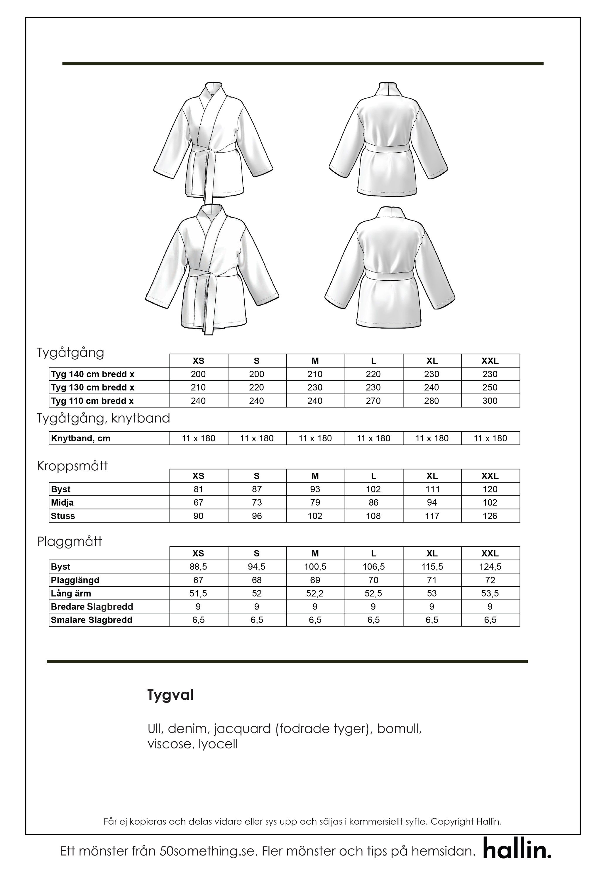 Sewing pattern - Astrid jacket - 3