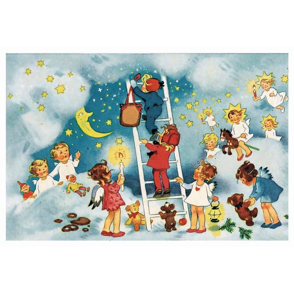 Adventskalenderkort - Stege i himlen