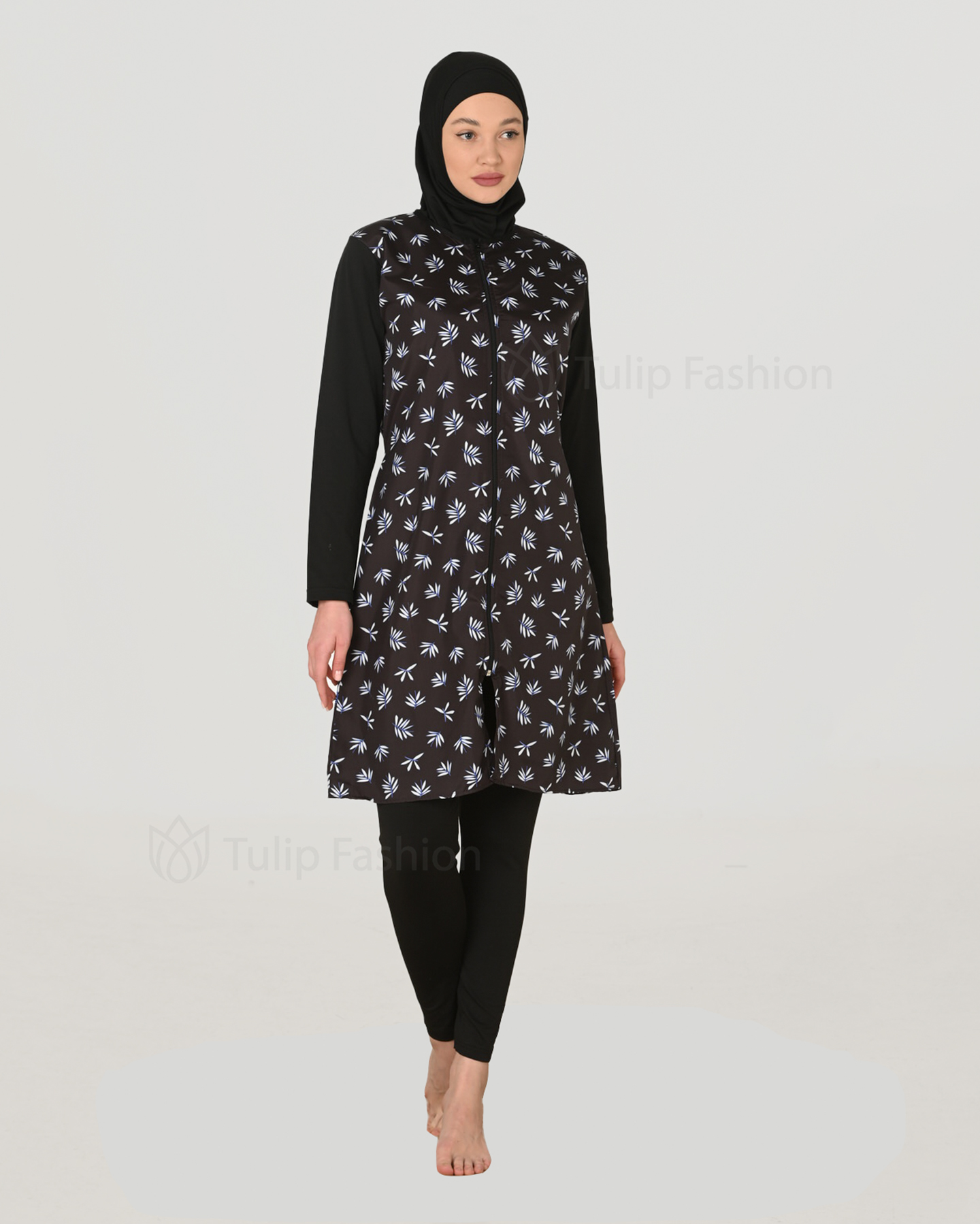 Muslim Swimsuit with hijab - Black