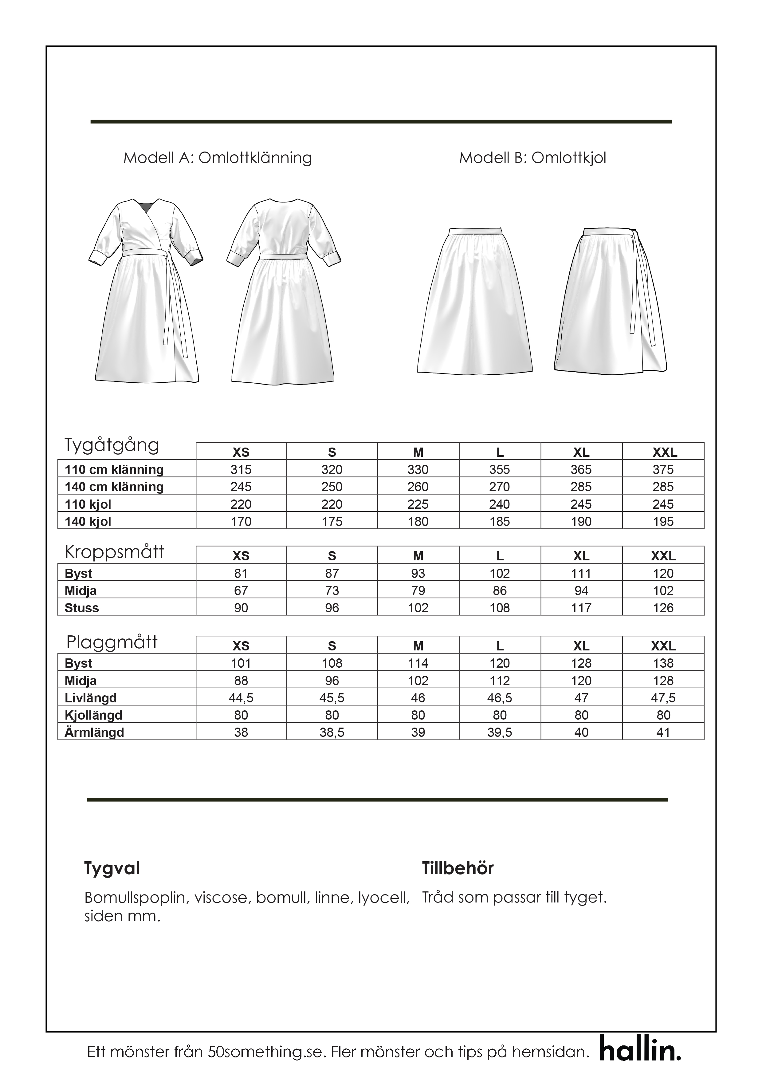 Sewing pattern - Elin dress and skirt - 3