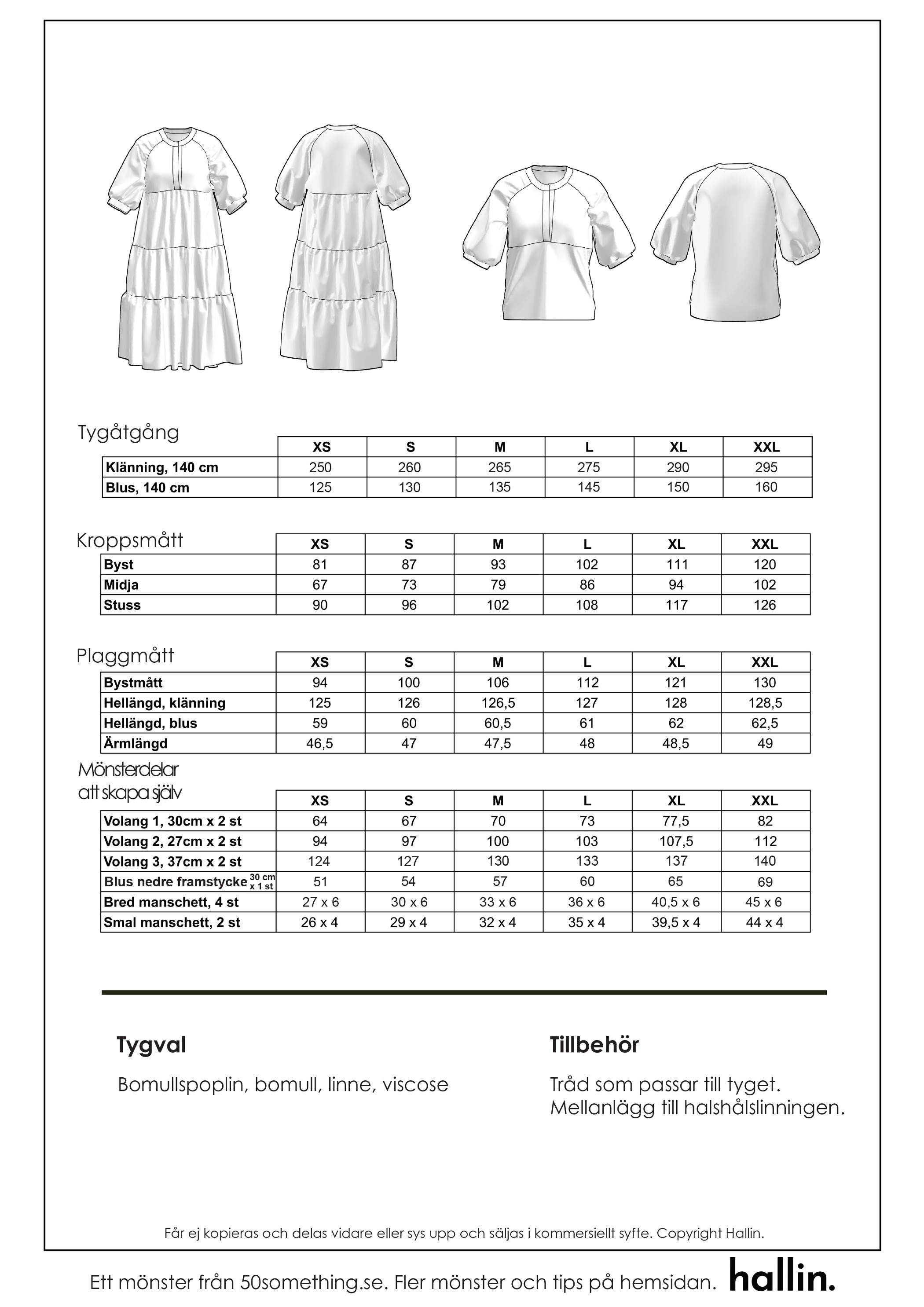 Sewing pattern - Sofia dress and blouse - 3