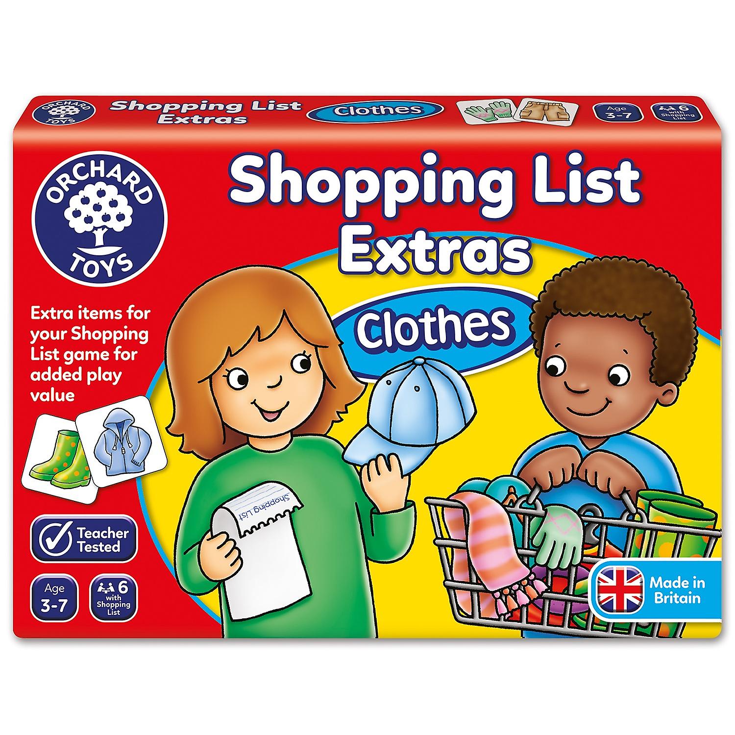 Orchard Toys Shopping List Pack Clothes