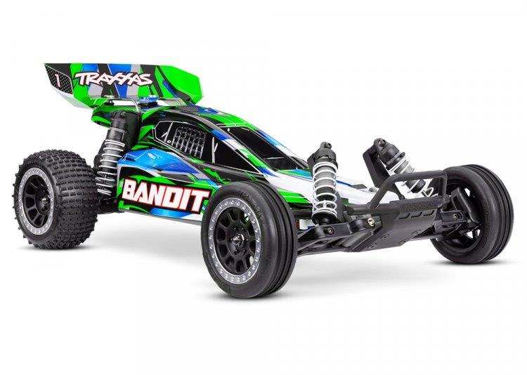 Traxxas Bandit 2WD 1/10 RTR TQ EHD Grön USB-C Laddare/ 7 cell NiMH 3000mAh