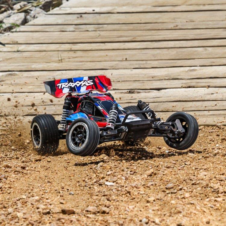 Traxxas Bandit 2WD 1/10 RTR TQ EHD Röd USB-C Laddare/ 7 cell NiMH 3000mAh - 6
