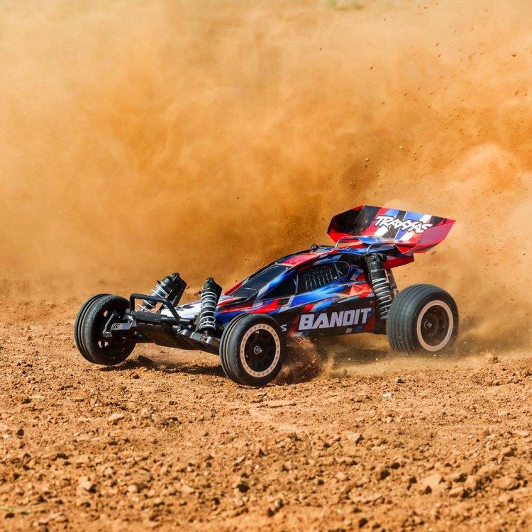 Traxxas Bandit 2WD 1/10 RTR TQ EHD Röd USB-C Laddare/ 7 cell NiMH 3000mAh - 9