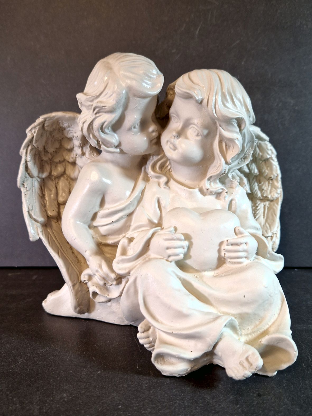 Änglapar Staty - 15 cm - 5
