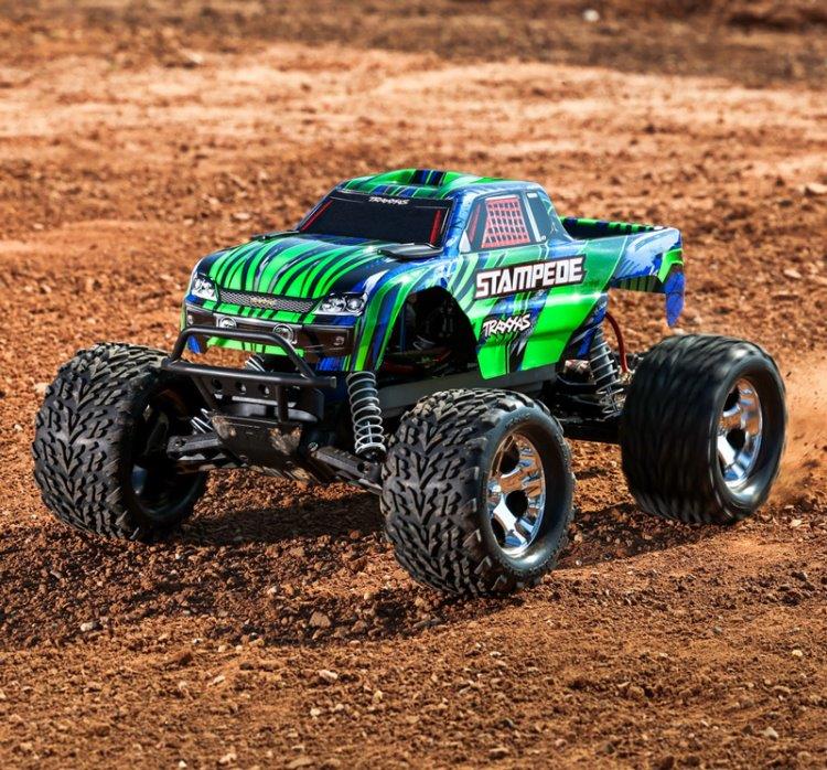 Traxxas Stampede 2WD 1/10 RTR TQ EHD Grön USB-C - Med Batteri/Laddare - 7