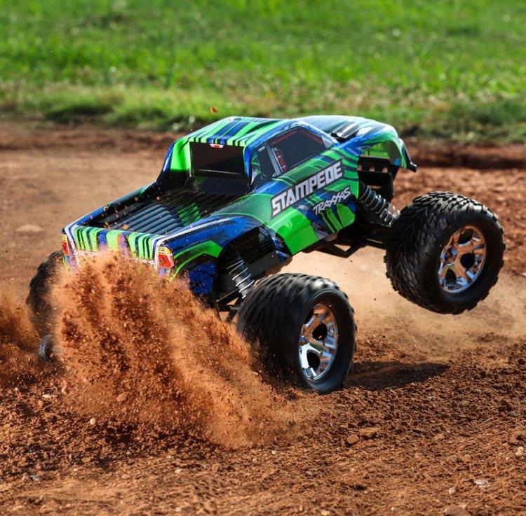 Traxxas Stampede 2WD 1/10 RTR TQ EHD Grön USB-C - Med Batteri/Laddare - 8