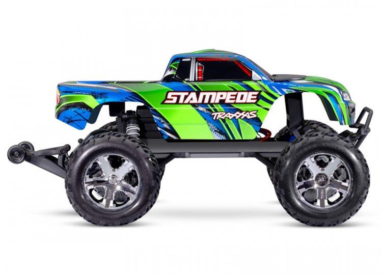 Traxxas Stampede 2WD 1/10 RTR TQ EHD Grön USB-C - Med Batteri/Laddare - 3