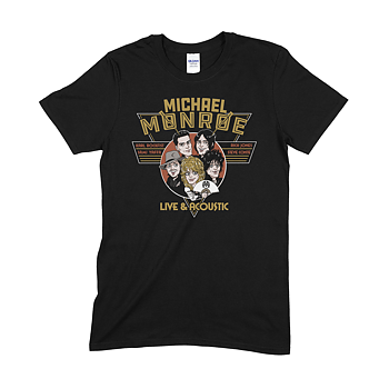 MICHAEL MONROE - T-SHIRT, LIVE & ACOUSTIC (2024 EVENT SHIRT)