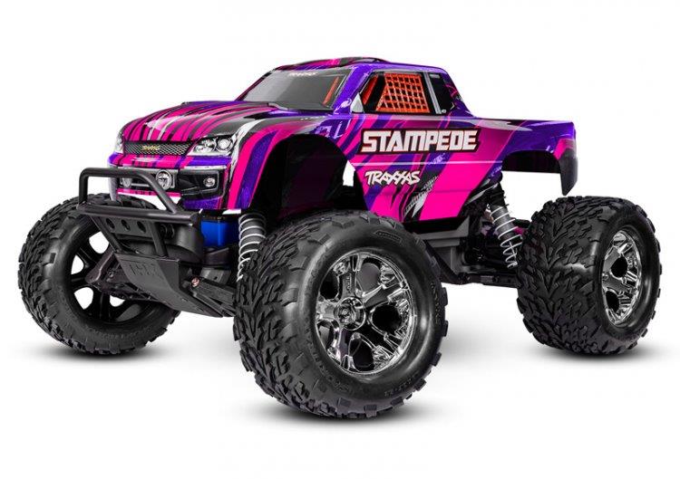Traxxas Stampede 2WD 1/10 RTR TQ EHD Pink USB-C - Med Batteri/Laddare