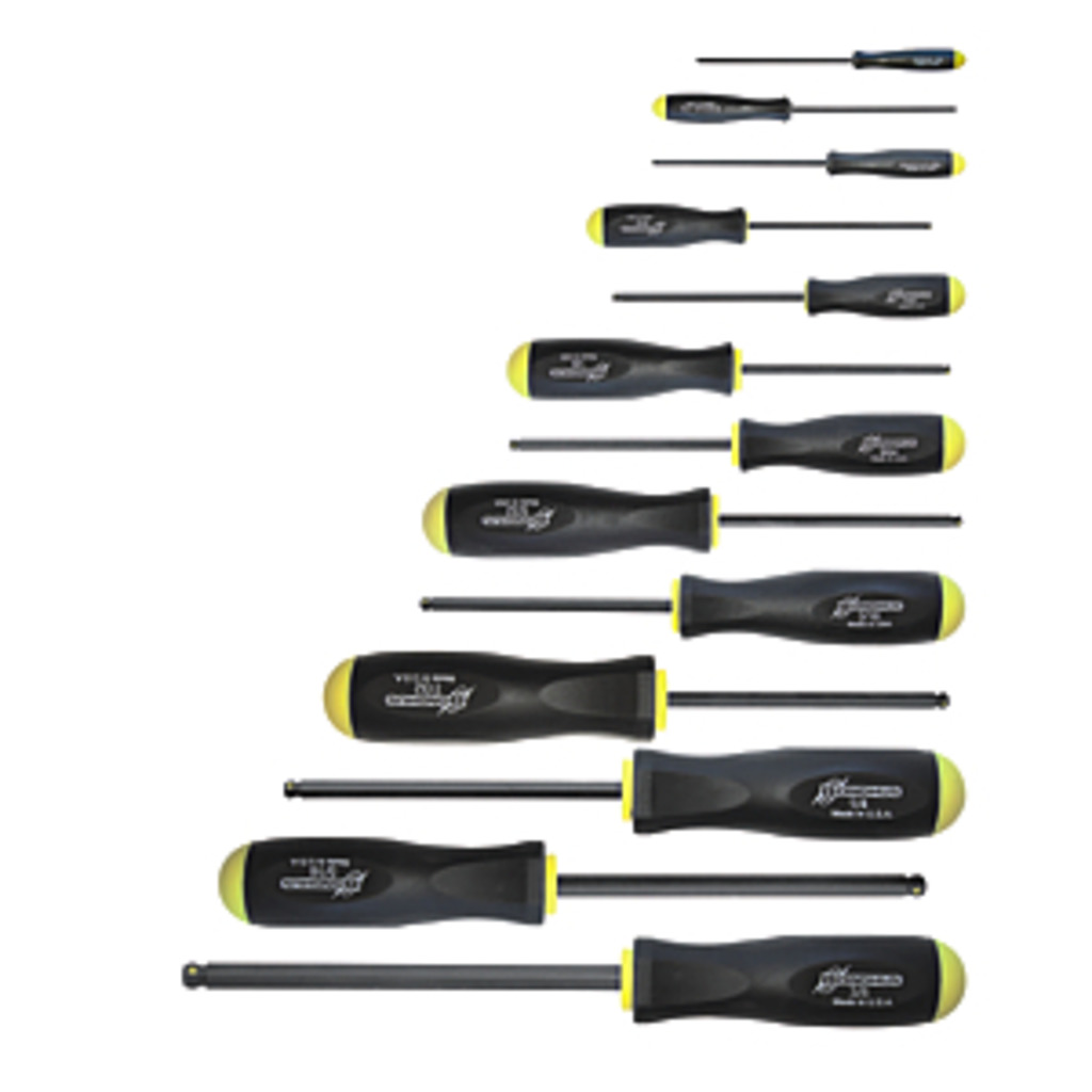 Allen key set PBSX13 .050"-3/8", 13 pieces, BONDHUS