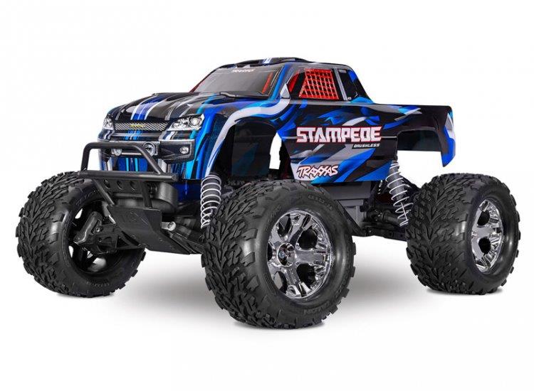 Traxxas Stampede 2WD 1/10 RTR TQ BL-2s HD Blå