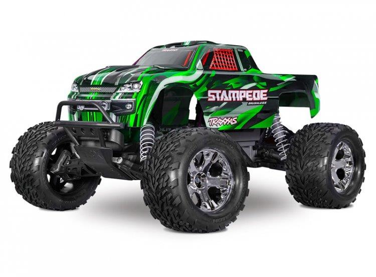 Traxxas Stampede 2WD 1/10 RTR TQ BL-2s HD Grön