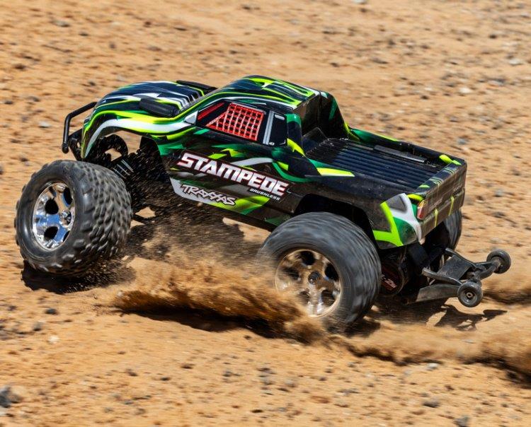 Traxxas Stampede 2WD 1/10 RTR TQ BL-2s HD Grön - 5