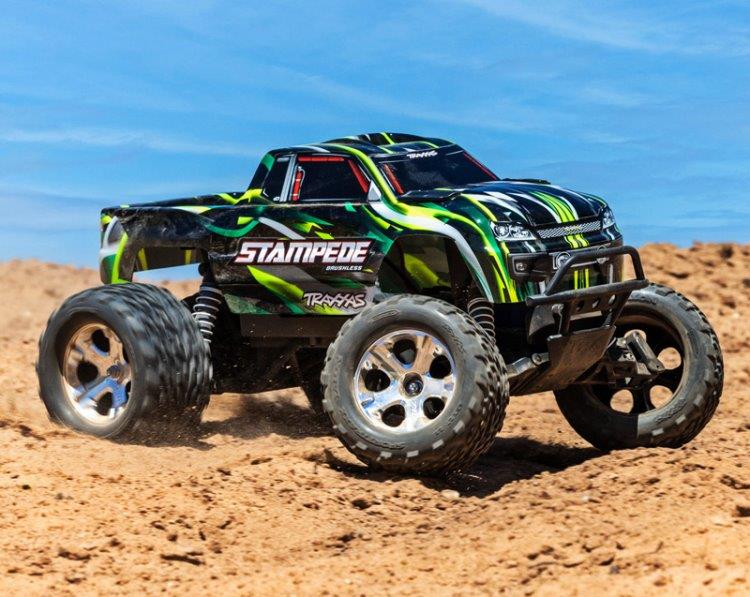 Traxxas Stampede 2WD 1/10 RTR TQ BL-2s HD Grön - 4