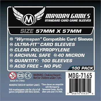  Wyrmspan Compatible Sleeves 57x57mm (100)